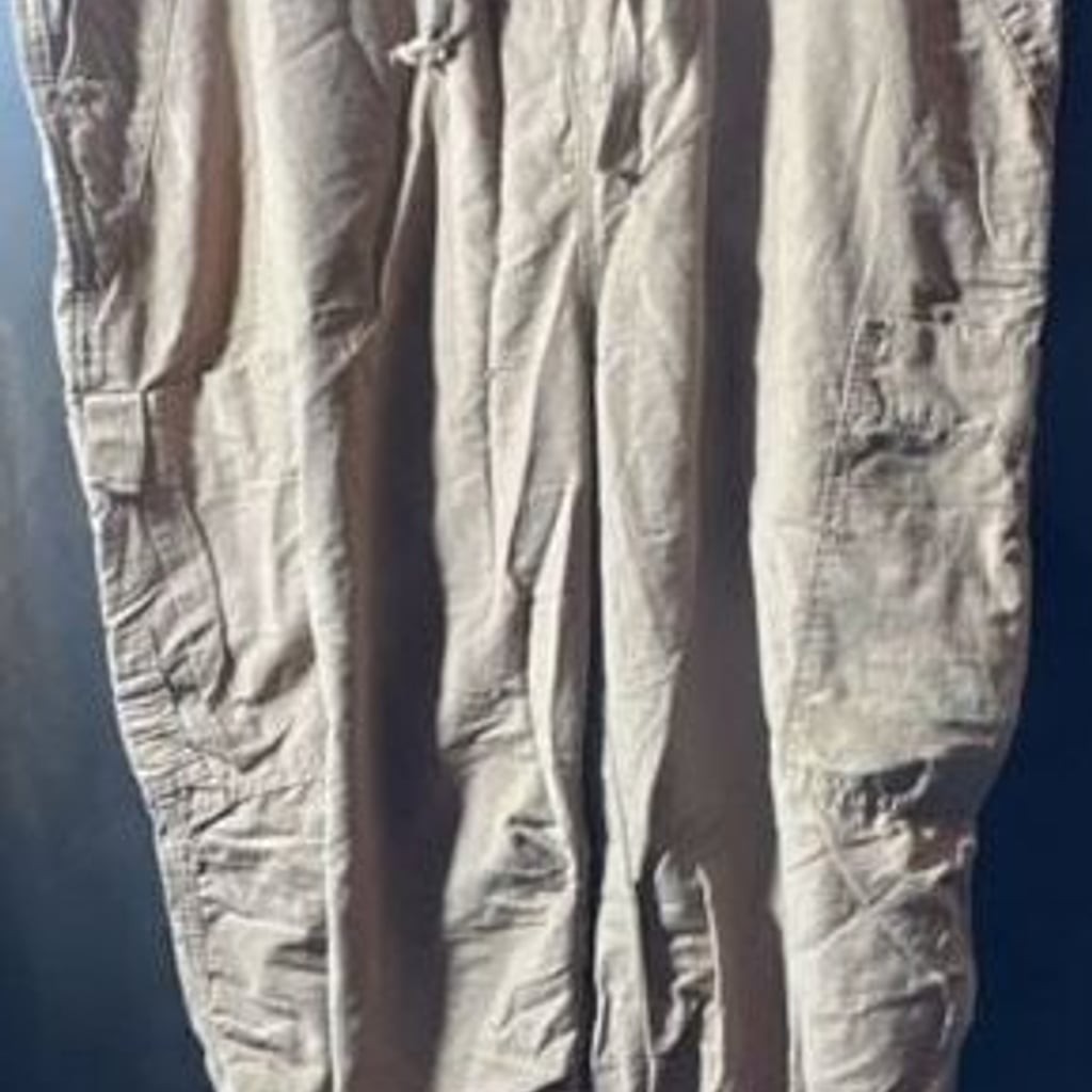 Aéropostale Y2K High-Rise Baggy Parachute Cargo Pants khaki Large