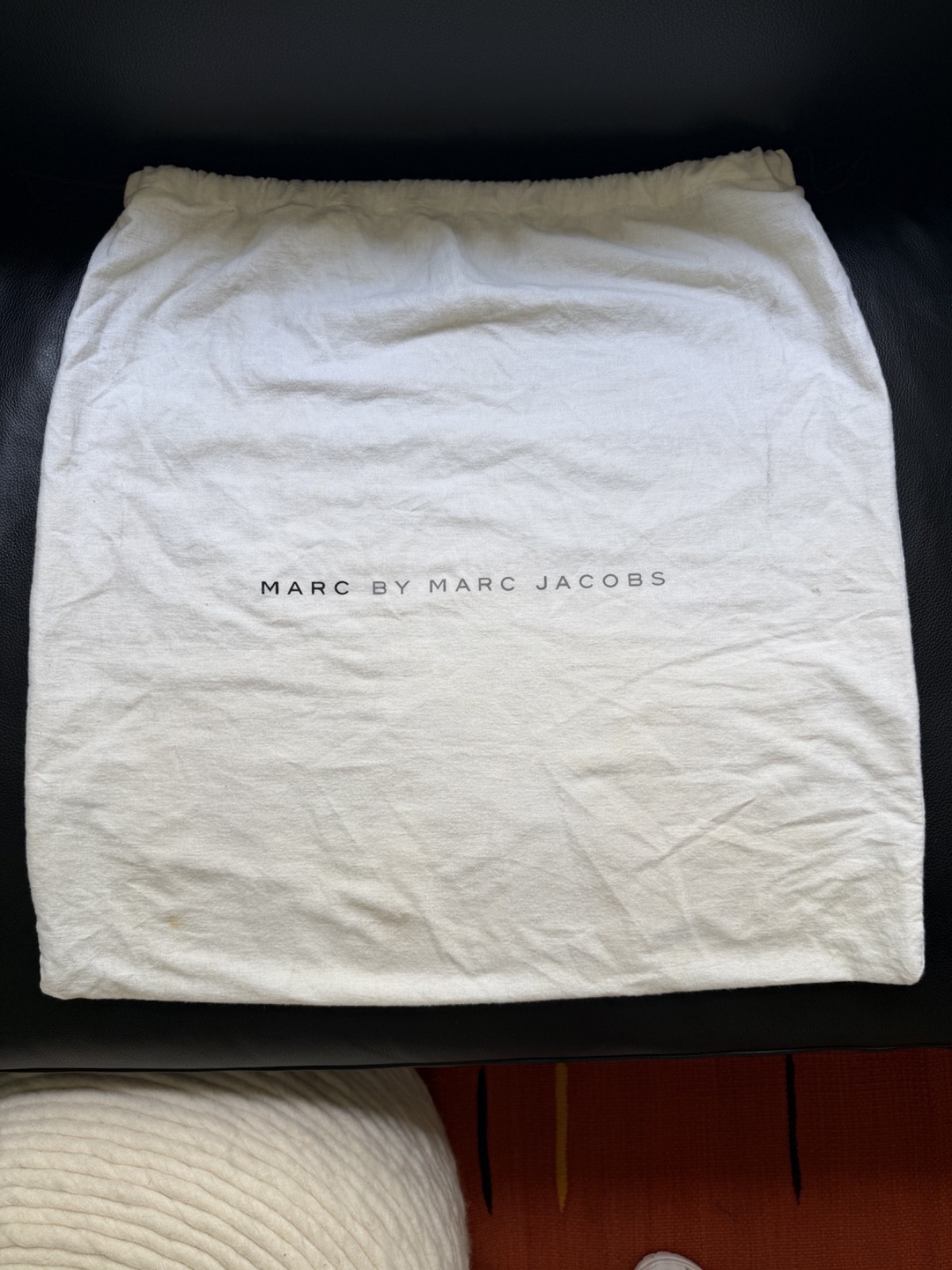 Vintage Marc by Marc Jacobs Metal Check Groovee Woven Black Gold Y2K OG Dustbag