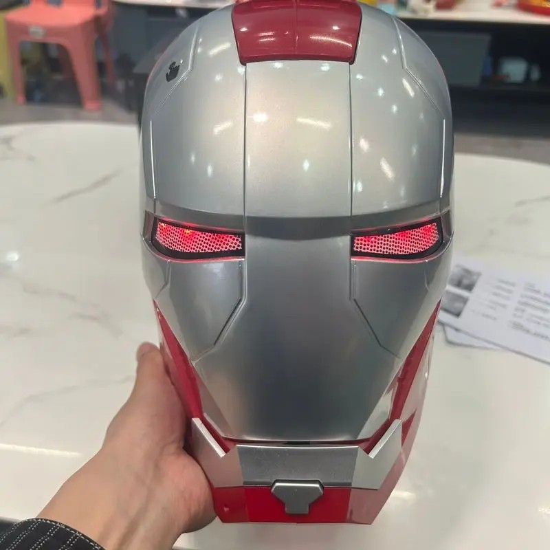 Iron Hero Electronic Helmet Wearable Auto Opening Mask LED Cosplay Adult