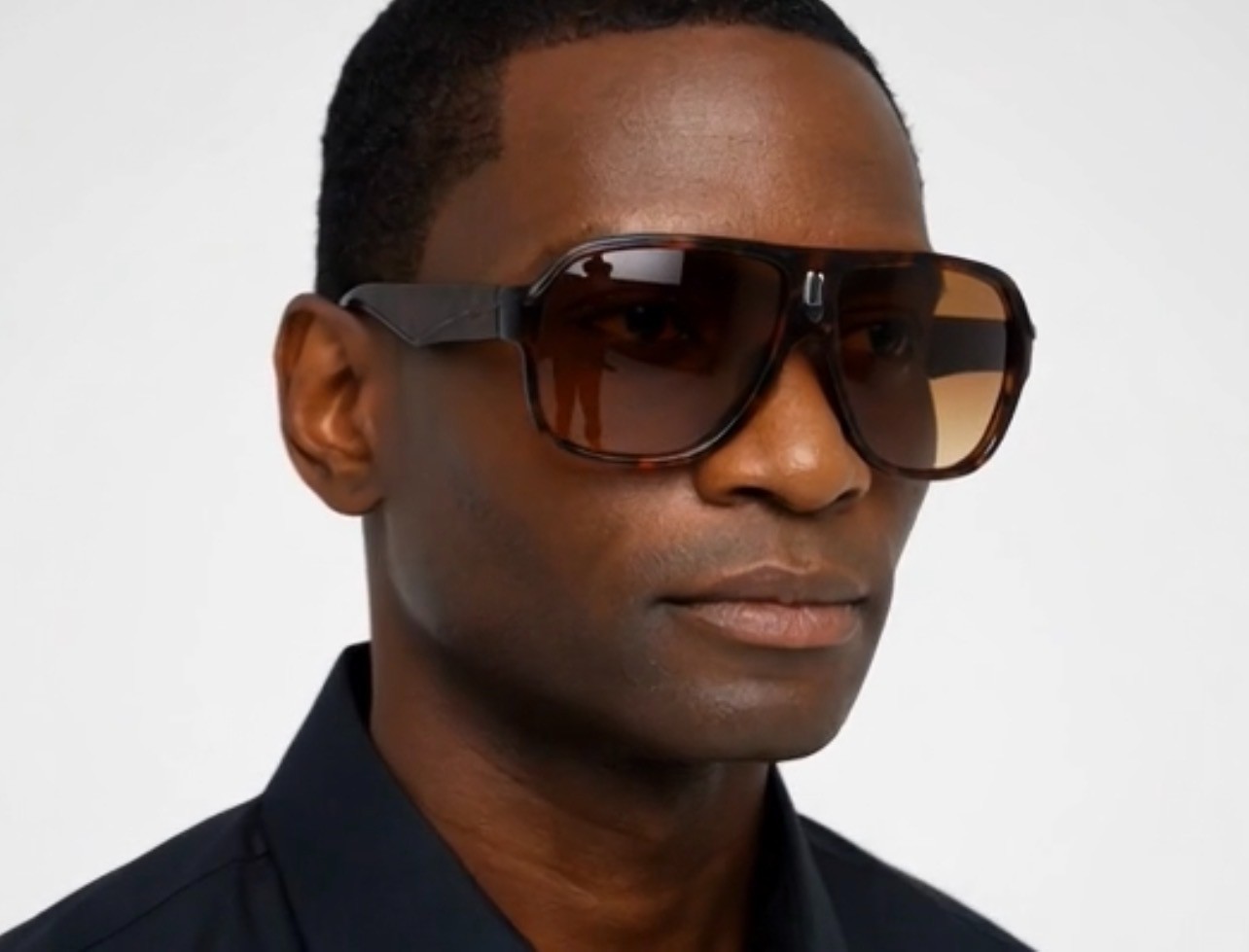 Retro 80s Fashion UV400 Protect Vintage Black/Demi Pilot Men Women Sunglasses