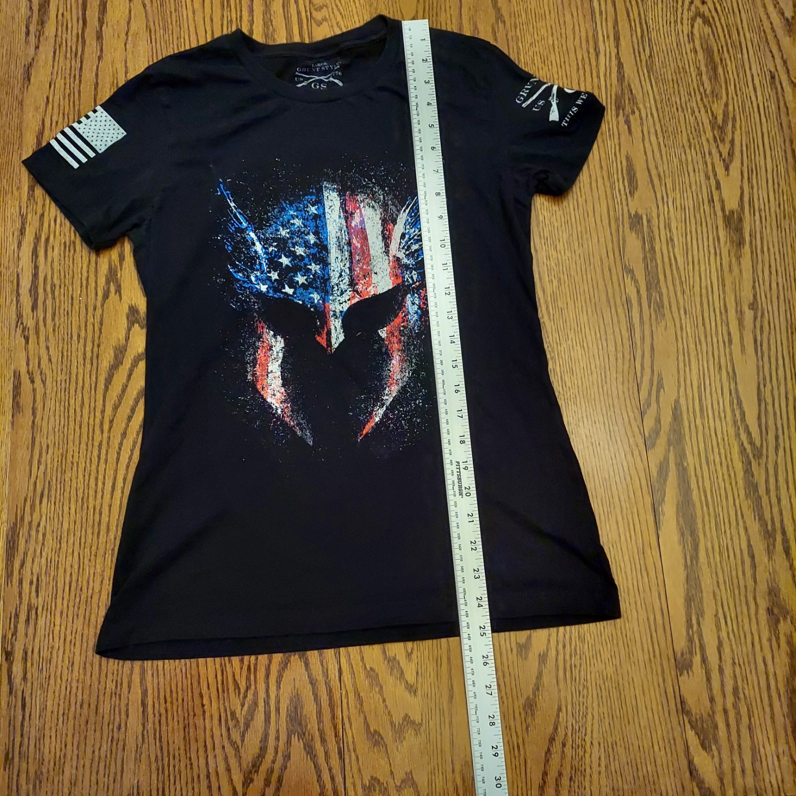 Large Grunt Style Women’s American Valkyrie T-Shirt – Black