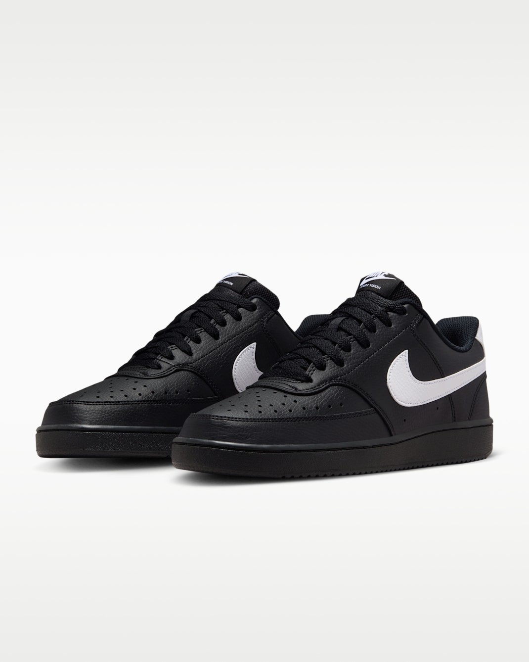 Nike Men’s COURT VISION LOW Black White FZ0630-010 Athletic Sneaker Shoes