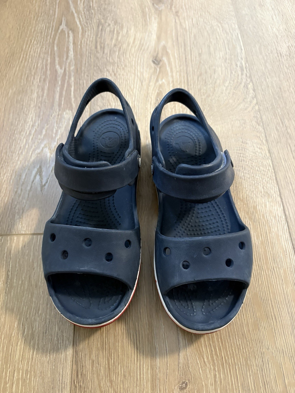 Kids Croc Bayaband Sandals Navy/ Pepper | Size J 1