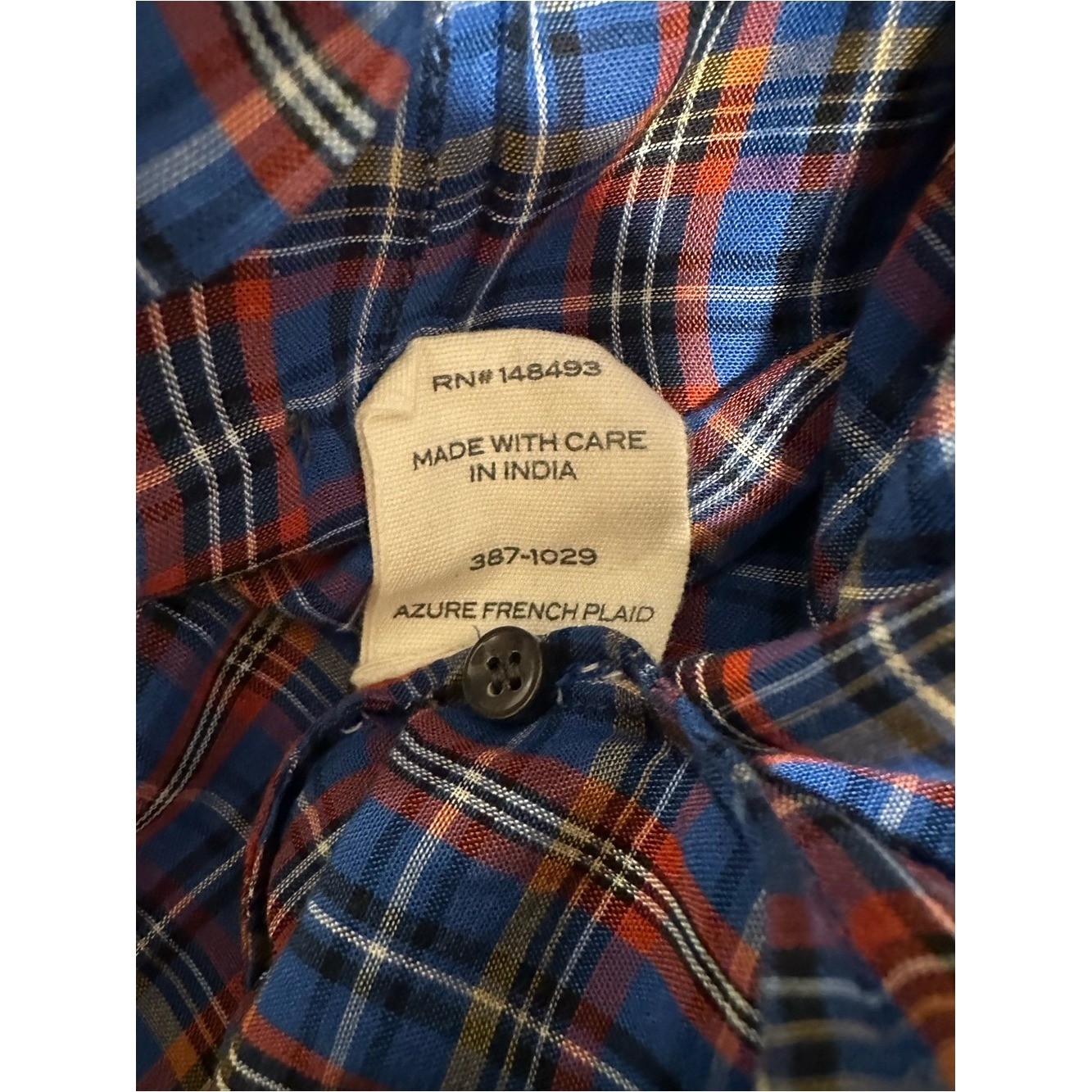 Doen The Jane Blouse – Azure French Plaid NWT please see description