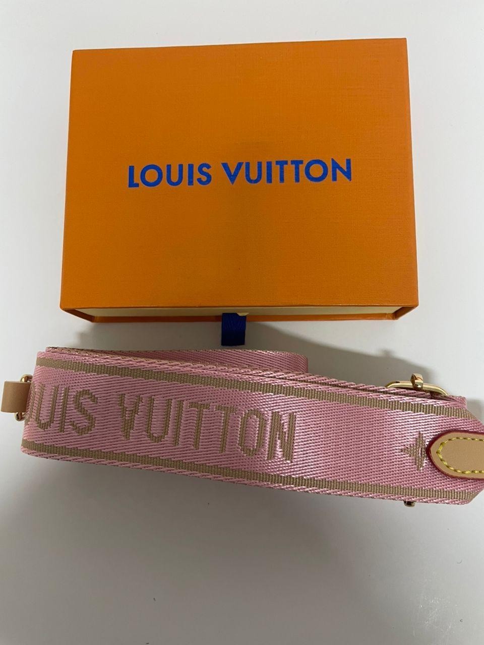 Louis Vuitton Shoulder Strap Adjustable Crossbody Shoulder Replacement Pink W/B