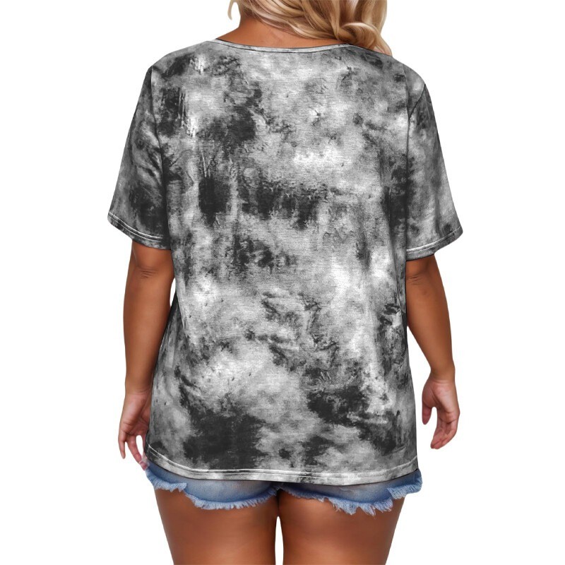 Plus Size Women’s Short Sleeved Comfortable Fabric Breathable T-Shirt Loose