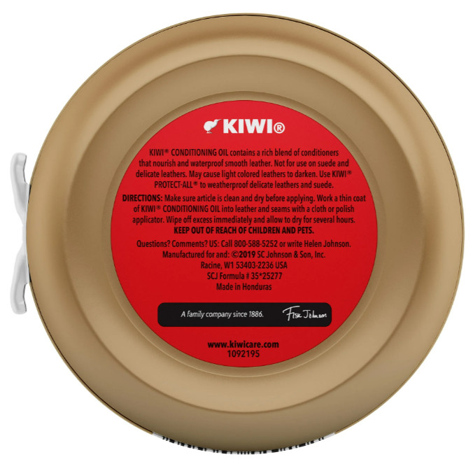 Kiwi Shoe Conditioning & Waterproof Oil 2.625 Oz Leather Care Shoes Boots Purse