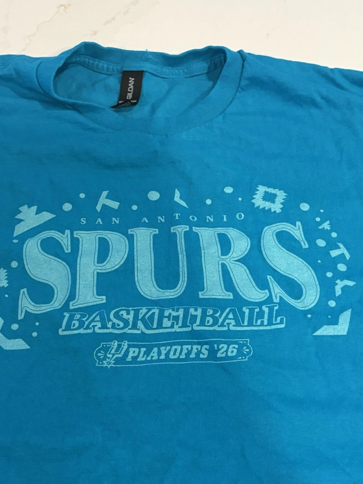 Spurs 2026 NBA Playoffs Semi Fiesta SGA 5/4/26 Shirt XL Round 2 Game 1