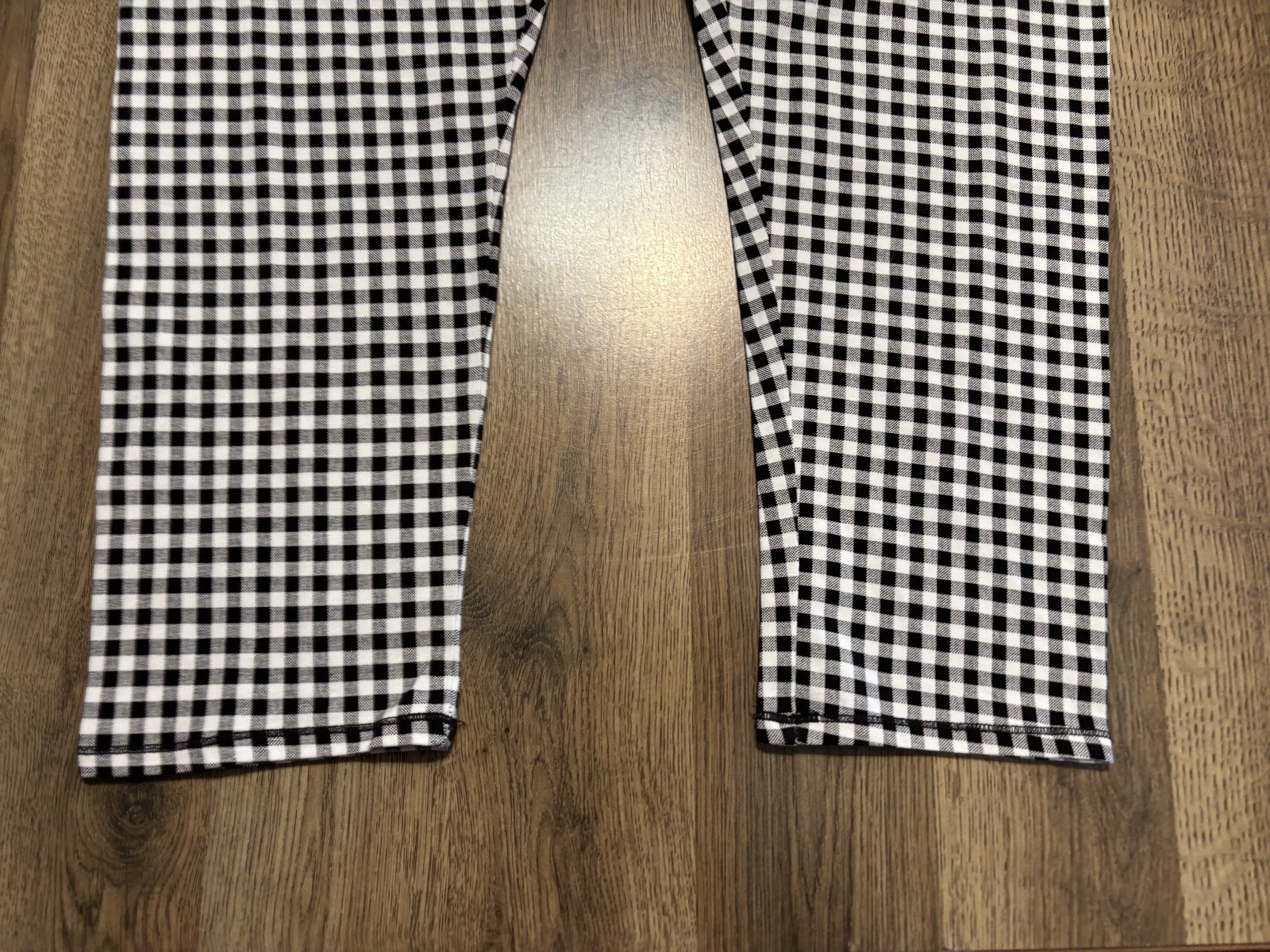 MIXIT Pants, Women’s Size XL, Black White, Checkered, Leggings, Pull On
