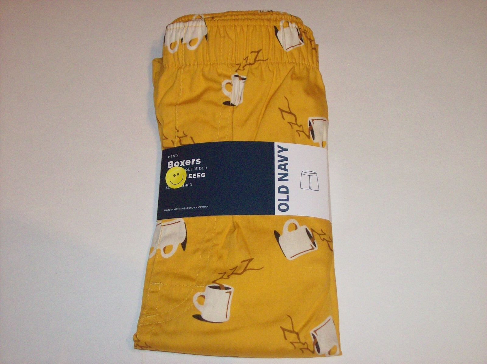 Old Navy Underwear Mens 1 Pr Boxer Coffee Break S M L XL XXL XXXL New