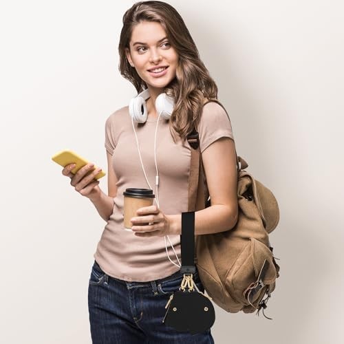 Lulemon Style Yoga Key Wallet Wristlet Dual Pouch Buckle Bag with Wrist Pro