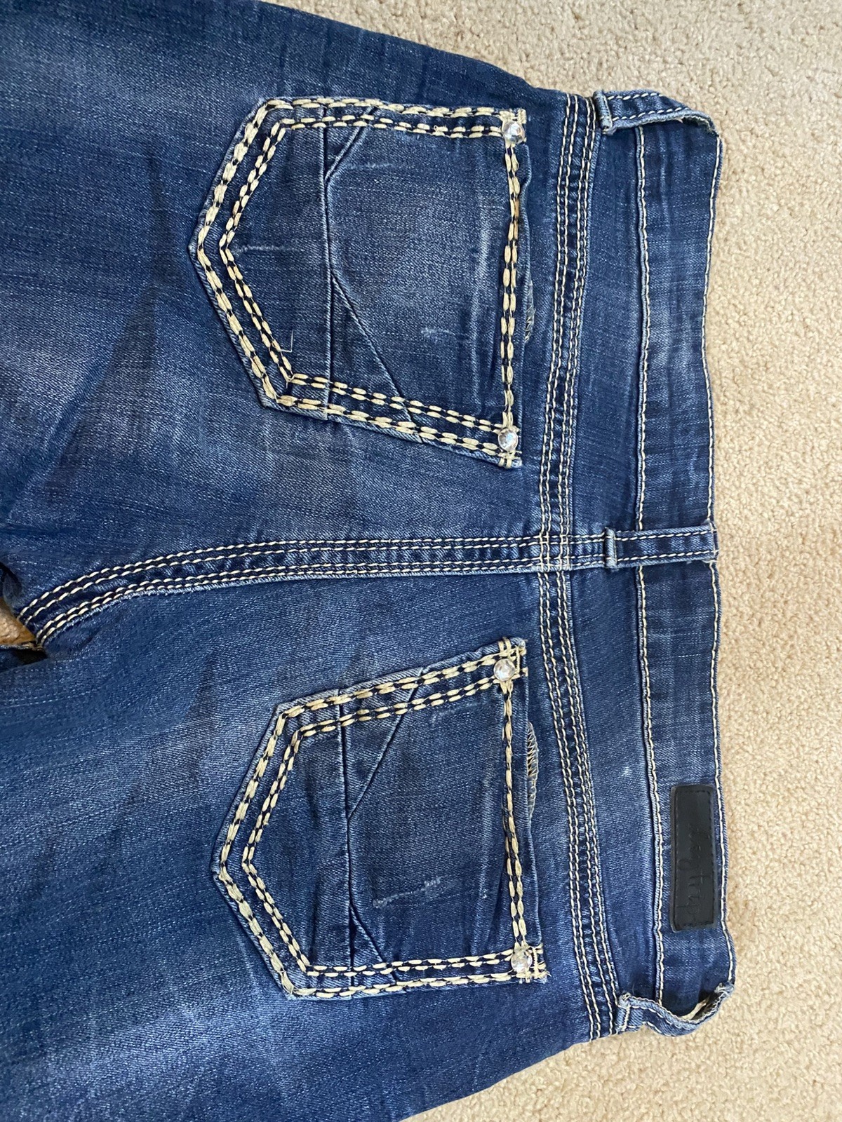 Daytrip Jeans, Women’s Size 29 long Blue Denim LYNX Ankle Skinny distressed