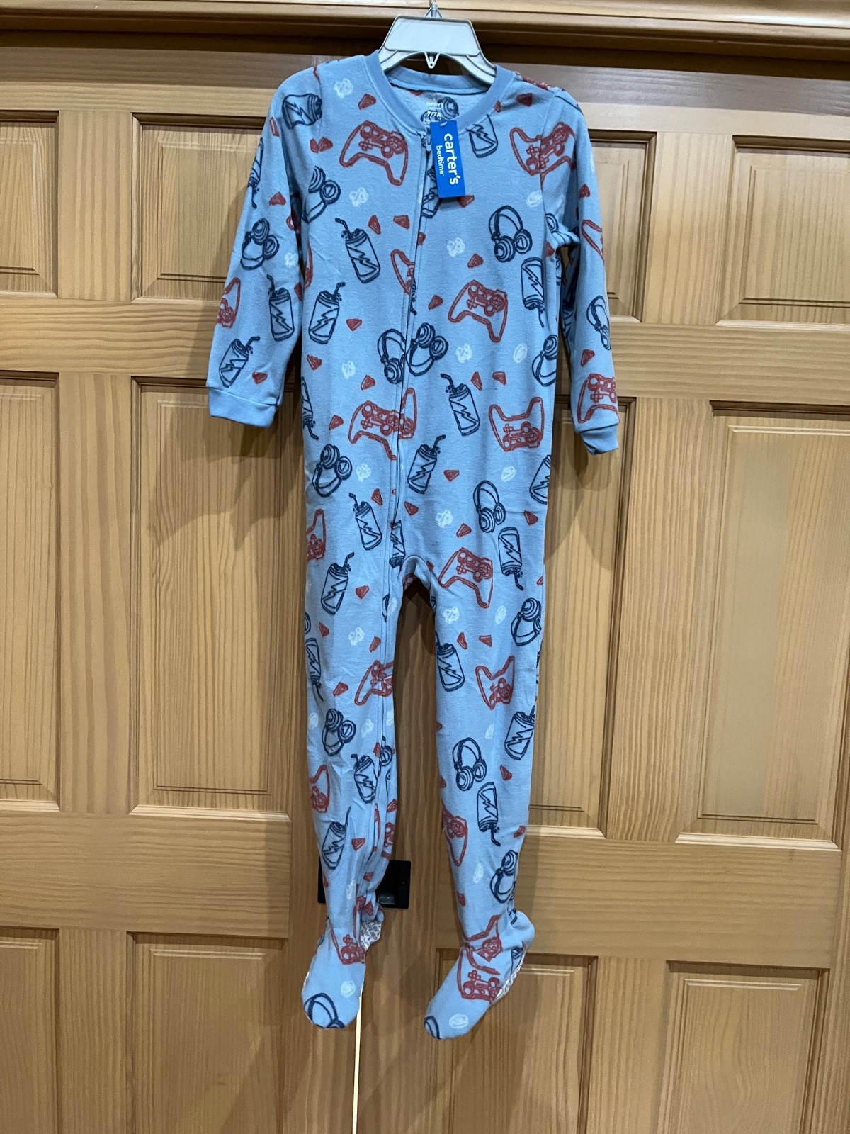 Carter’s Kid Boys 1-Pc Video Game Controller Fleece Footie Pajamas Many size NEW
