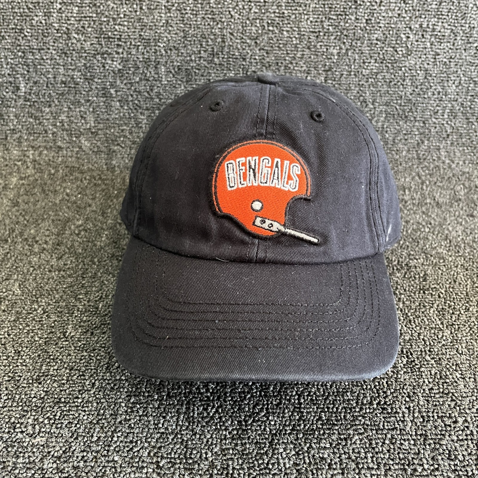 ’47 Brand Bengals Baseball Cap Strapback Charcoal Orange One Size New