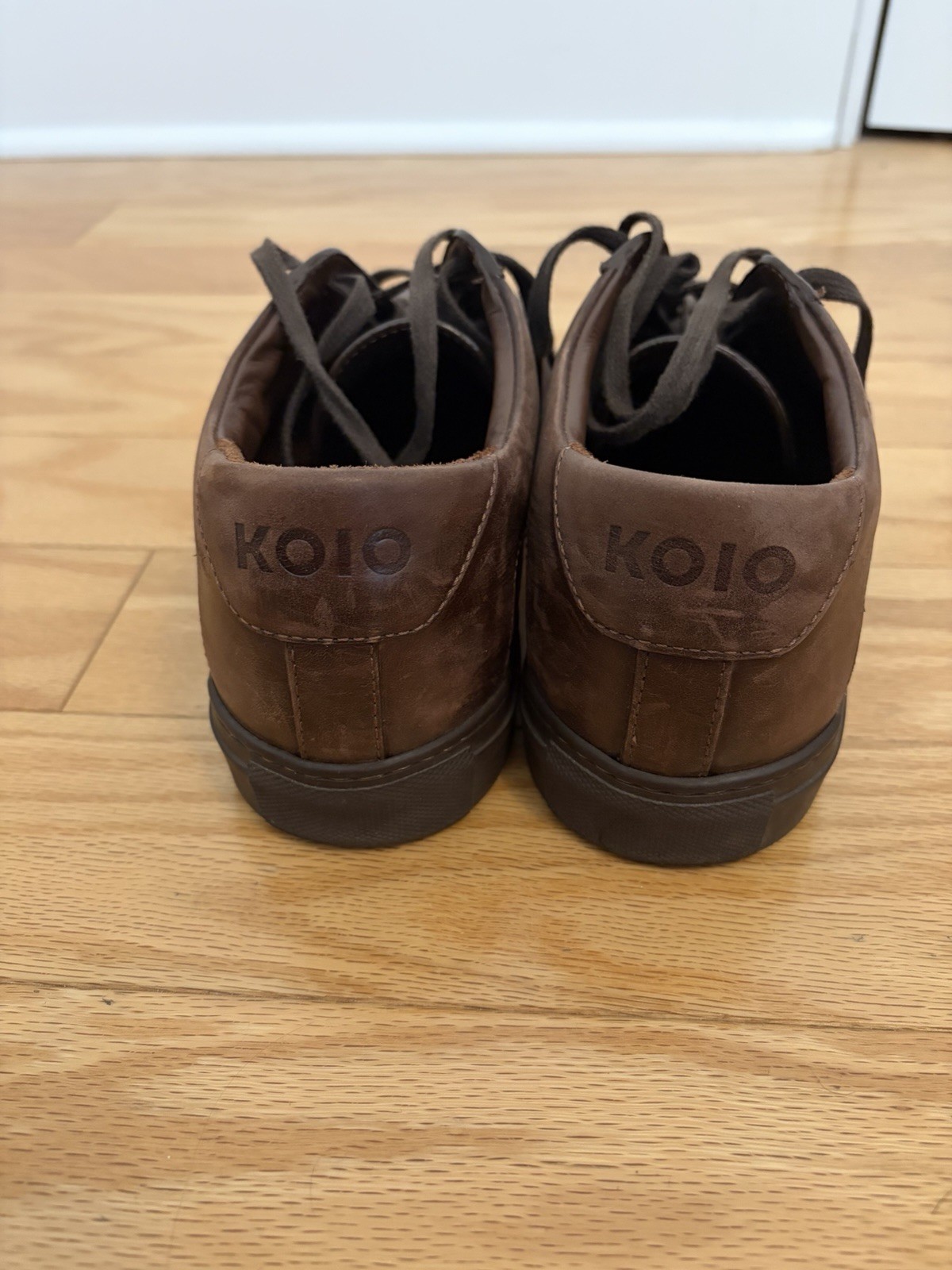 Koio Capri Men’s Size 10M Leather Sneakers Brown, Low Top, Italy, EU 43