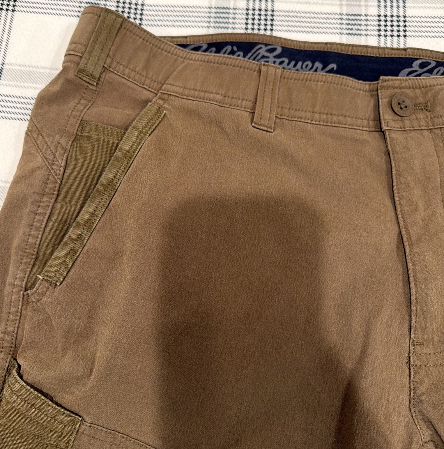 Eddie Bauer First Ascent Pants Men 36×30 Brown Guides Day Off Tactical Hiking