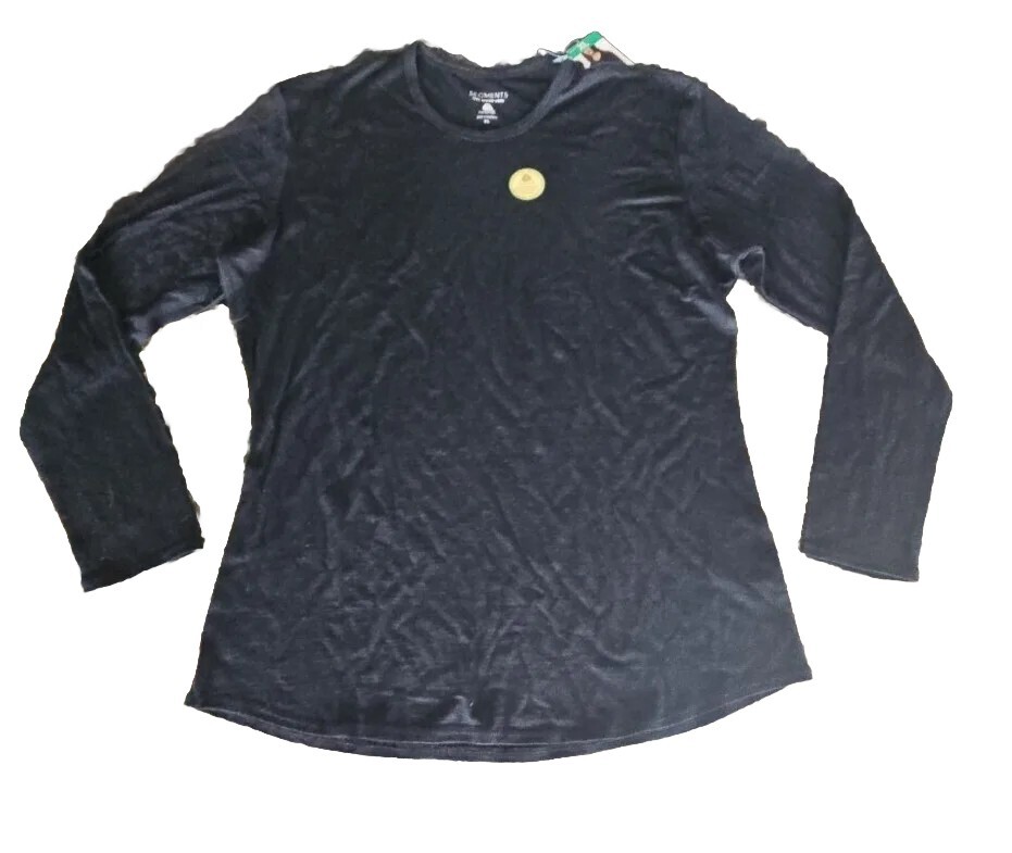 Seg’ments L/S Merino Wool Thin Base Layer Top Machine Washable NWT Black XL~☆