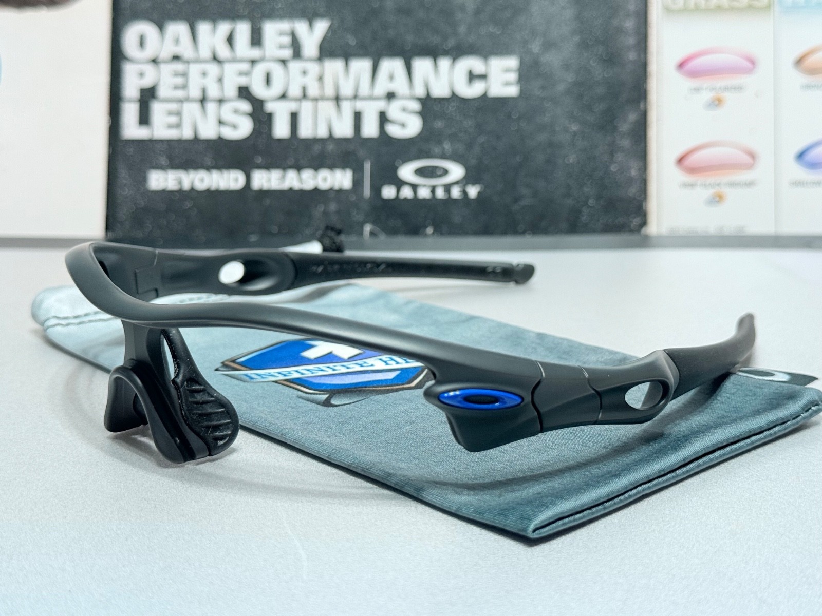 Oakley Radar Path Infinite Hero CARBON frame w/ Purple Icons – SKU# 24-275 132mm