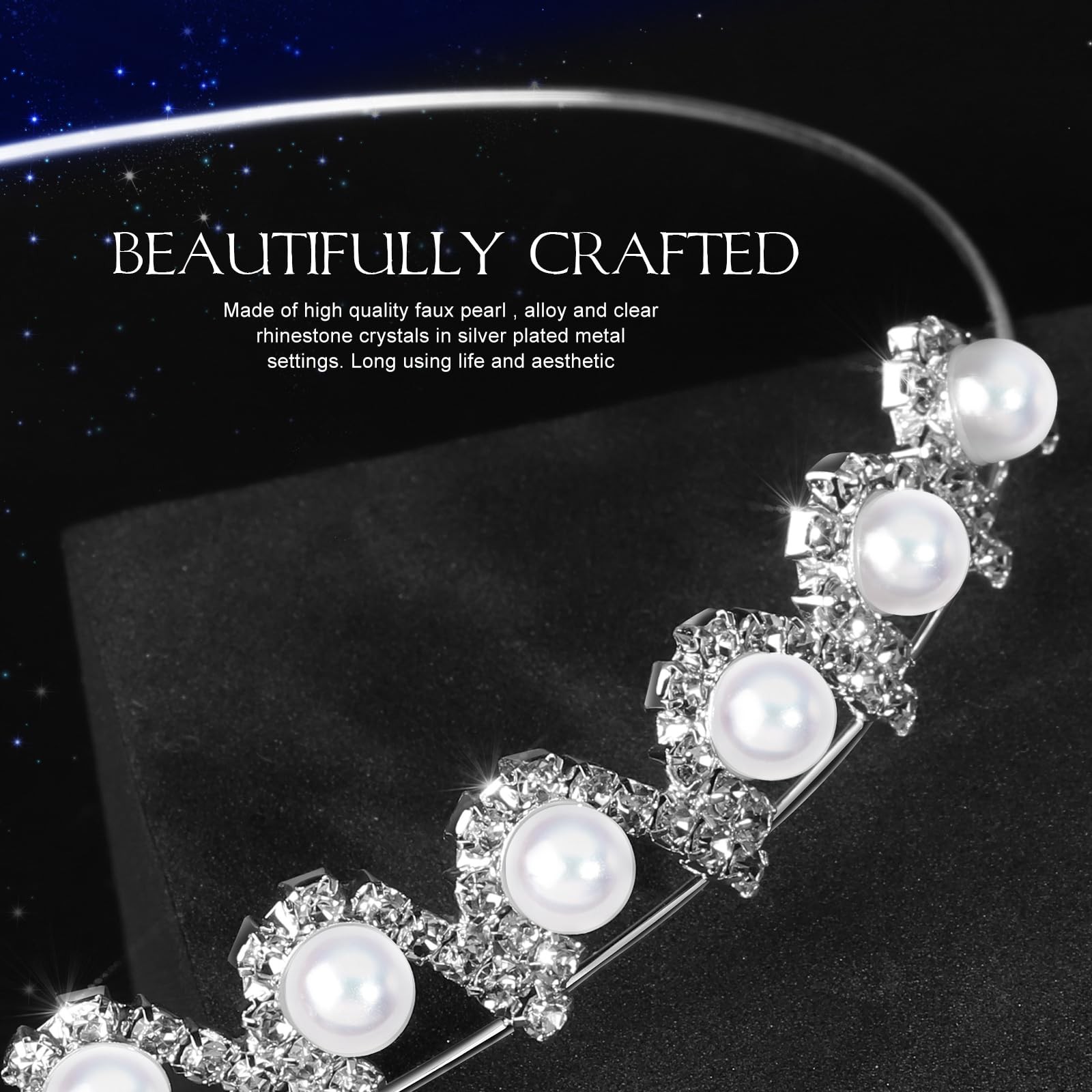 Teenitor Crown, 5pcs Tiaras for Women, Tiara Crown, Silver Tiara for Little G…
