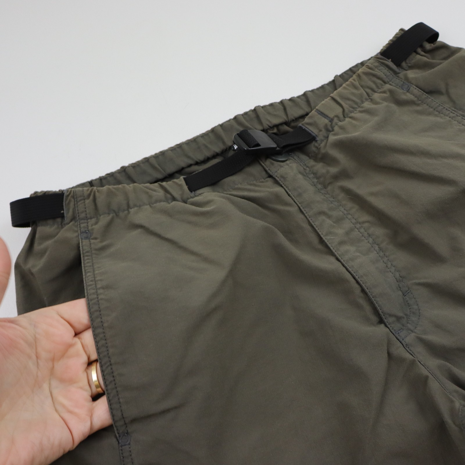 Vtg Patagonia GI II Fishing Belted Pants Mens Medium 30 32 Brown River Outdoor