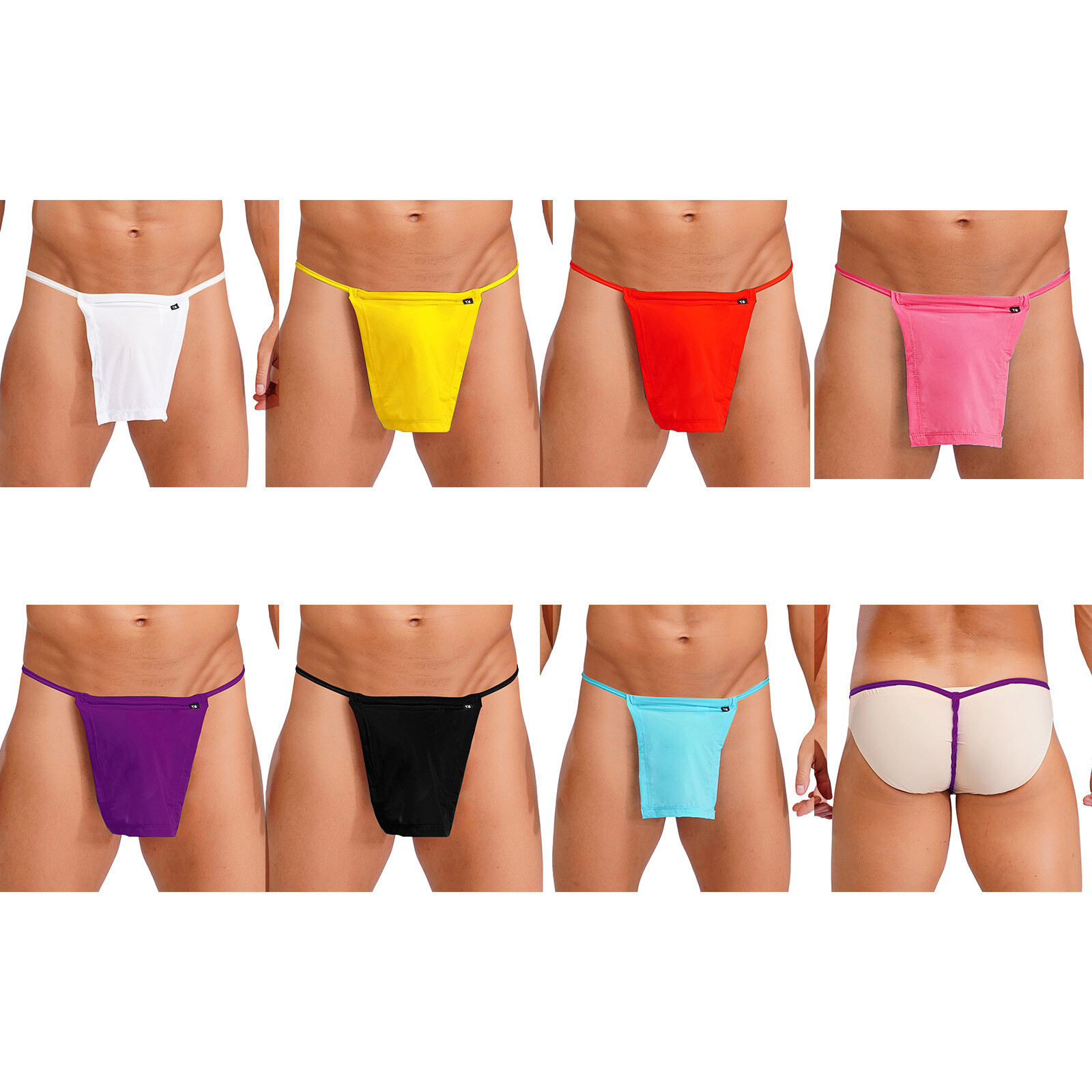 US Men Japanese Sumo Thongs Fundoshi Wrestler Loincloth Kimono T-back Briefs