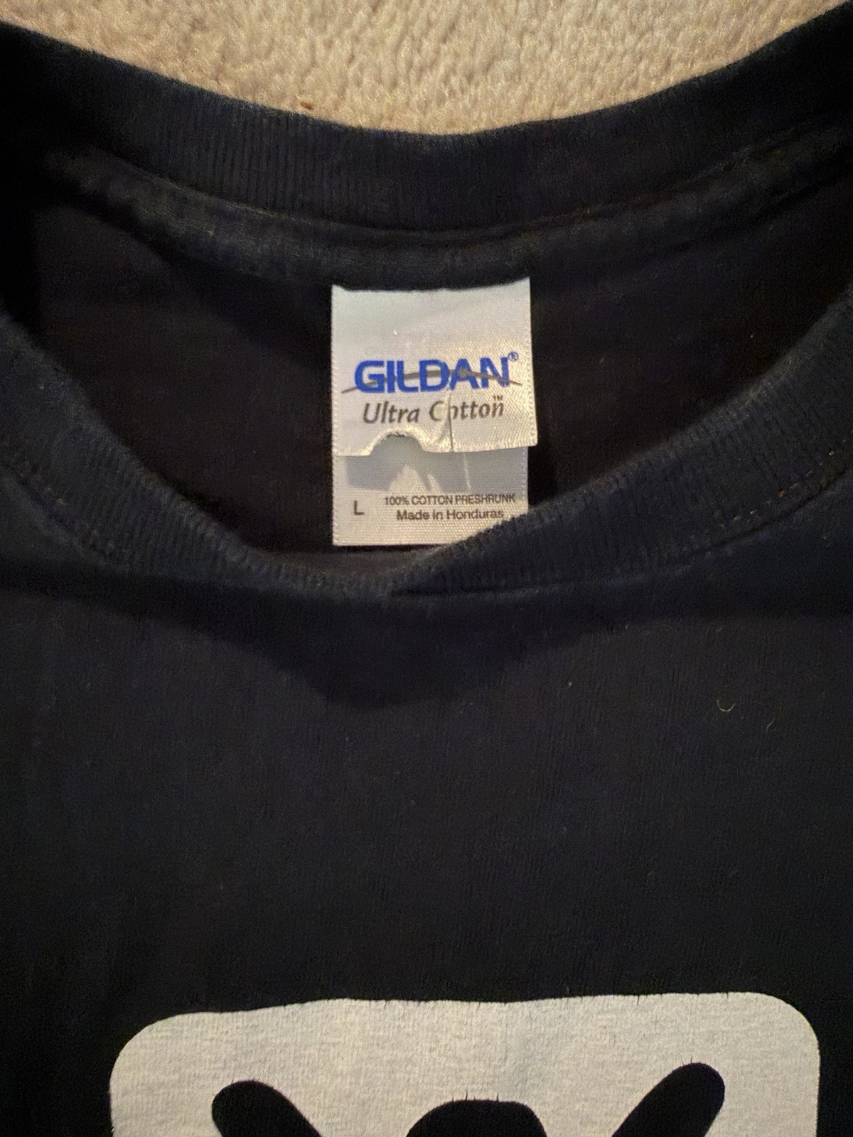 Father’s Day Gildan Ultra Cotton Men’s L Black Funny Graphic Tee Crew Neck