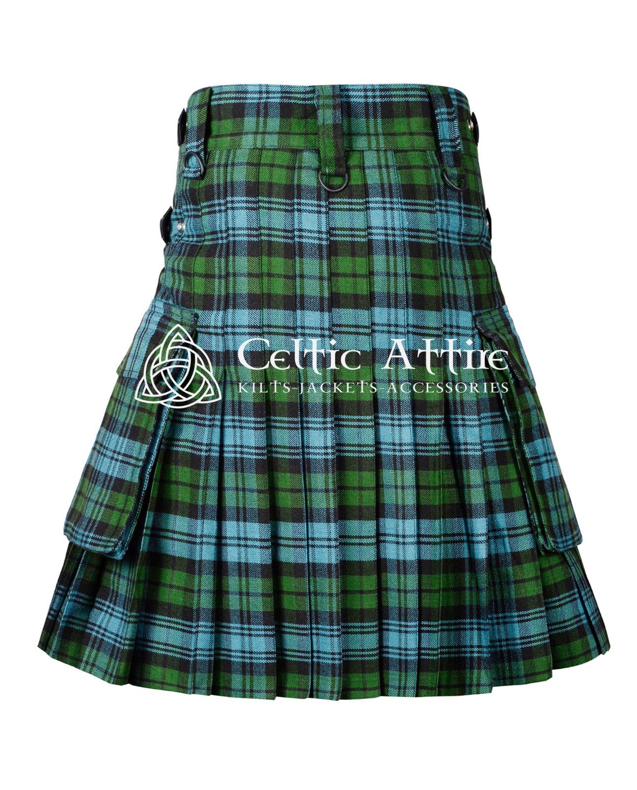 Black Watch Tartan Kilt – 8 Yards – Utility – Hybrid Kilts by Celtic Attire