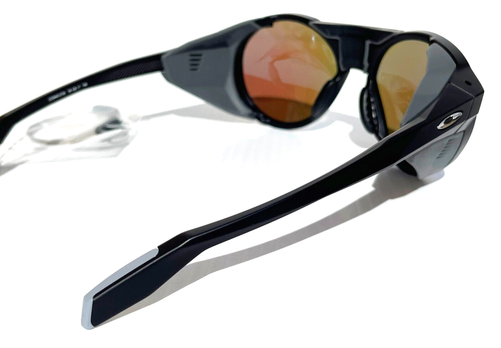 Oakley CLIFDEN Matte Black Round POLARIZED Galaxy Blue Mirror Sunglass 9440