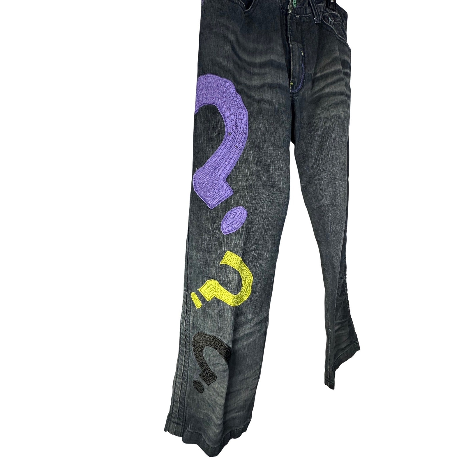 Lot 29 DC Comics Embroidered The Riddler Jeans Size 34′ Waist