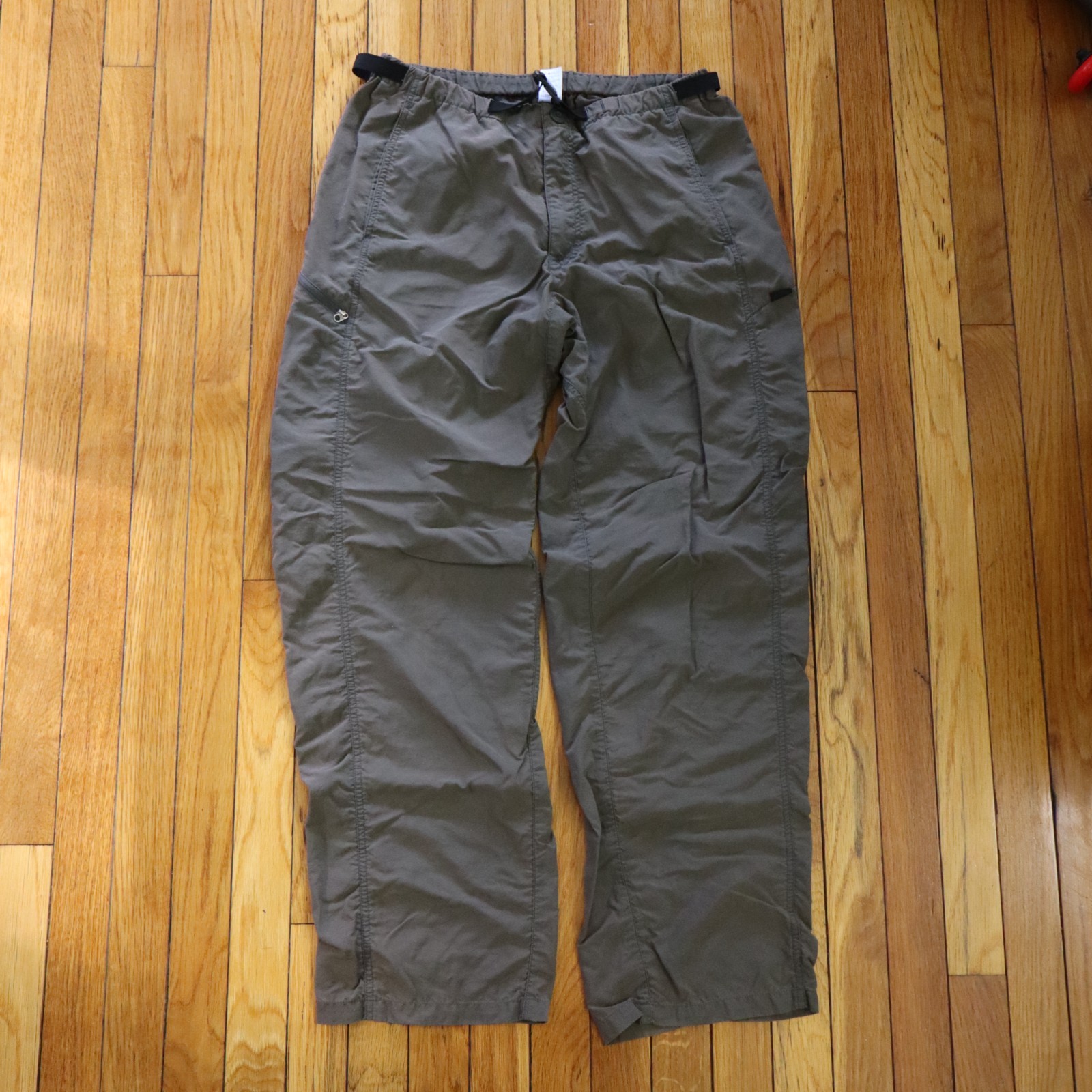 Vtg Patagonia GI II Fishing Belted Pants Mens Medium 30 32 Brown River Outdoor