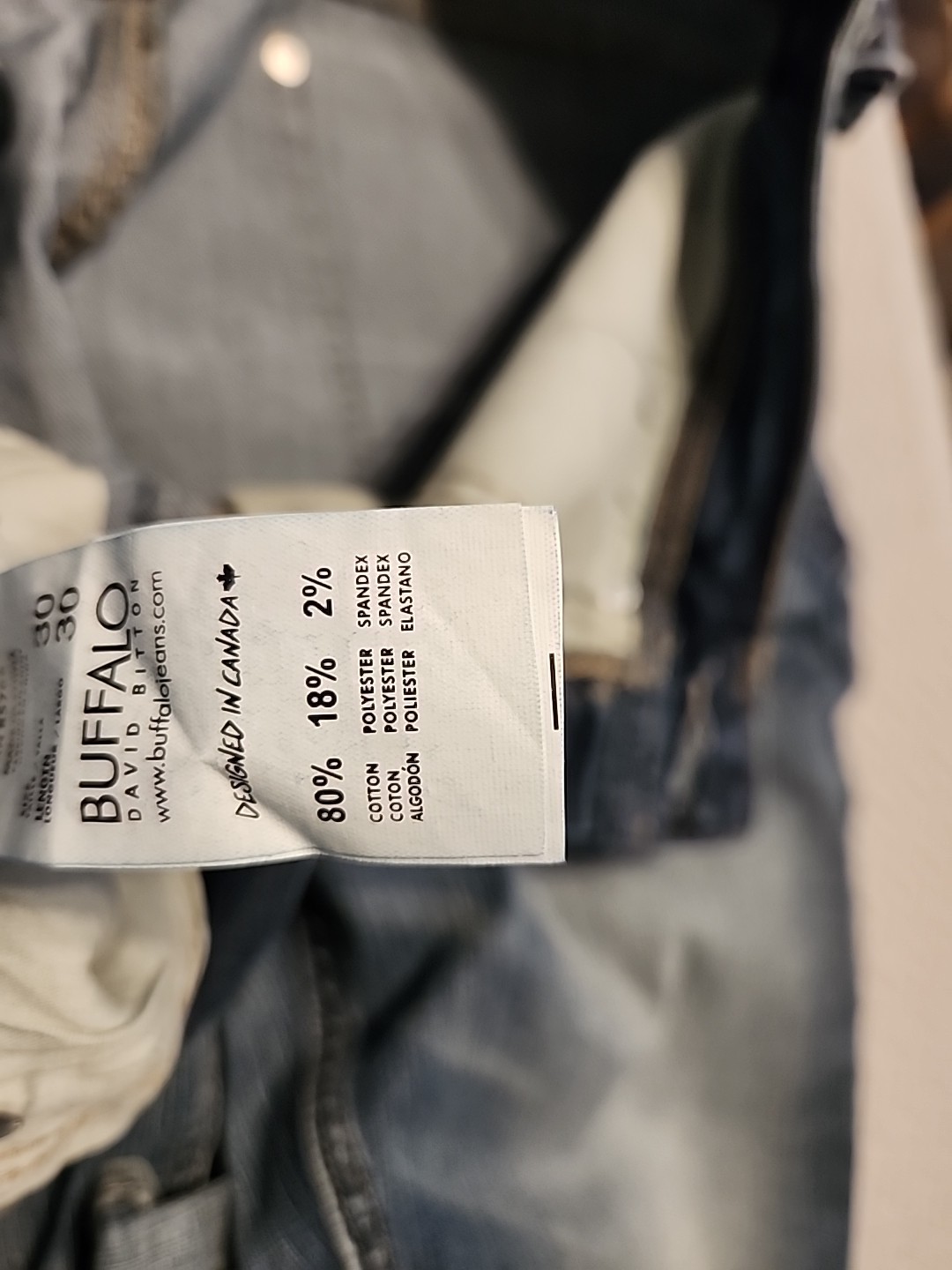 NWT $99 Buffalo David Bitton Jeans Evan-X slim strech vintage blue classic