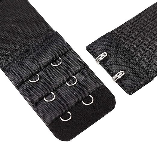 4PCS Adjustable Bra Extender 2 Hooks with Elastic Underwear Strap Extension