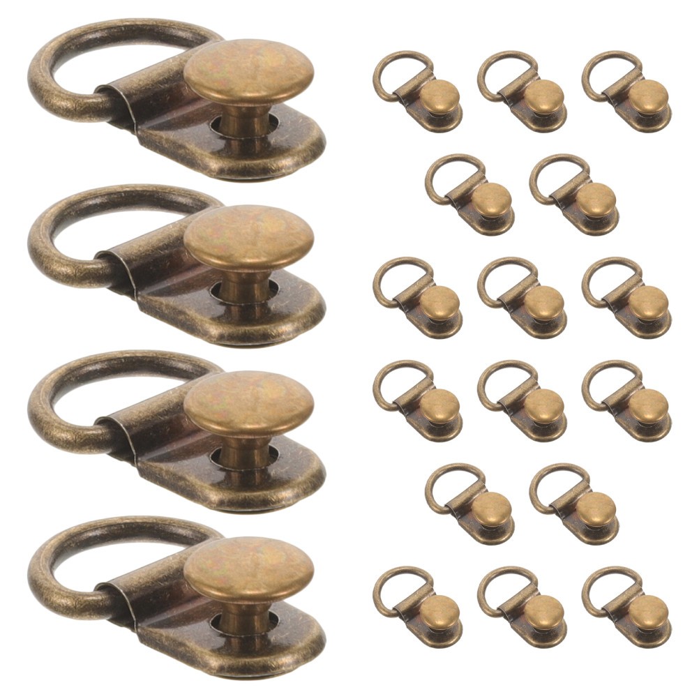 20 Pcs Metal Shoelace Hooks Boot Eyelet Repair Kit Alloy with Lock Accessories