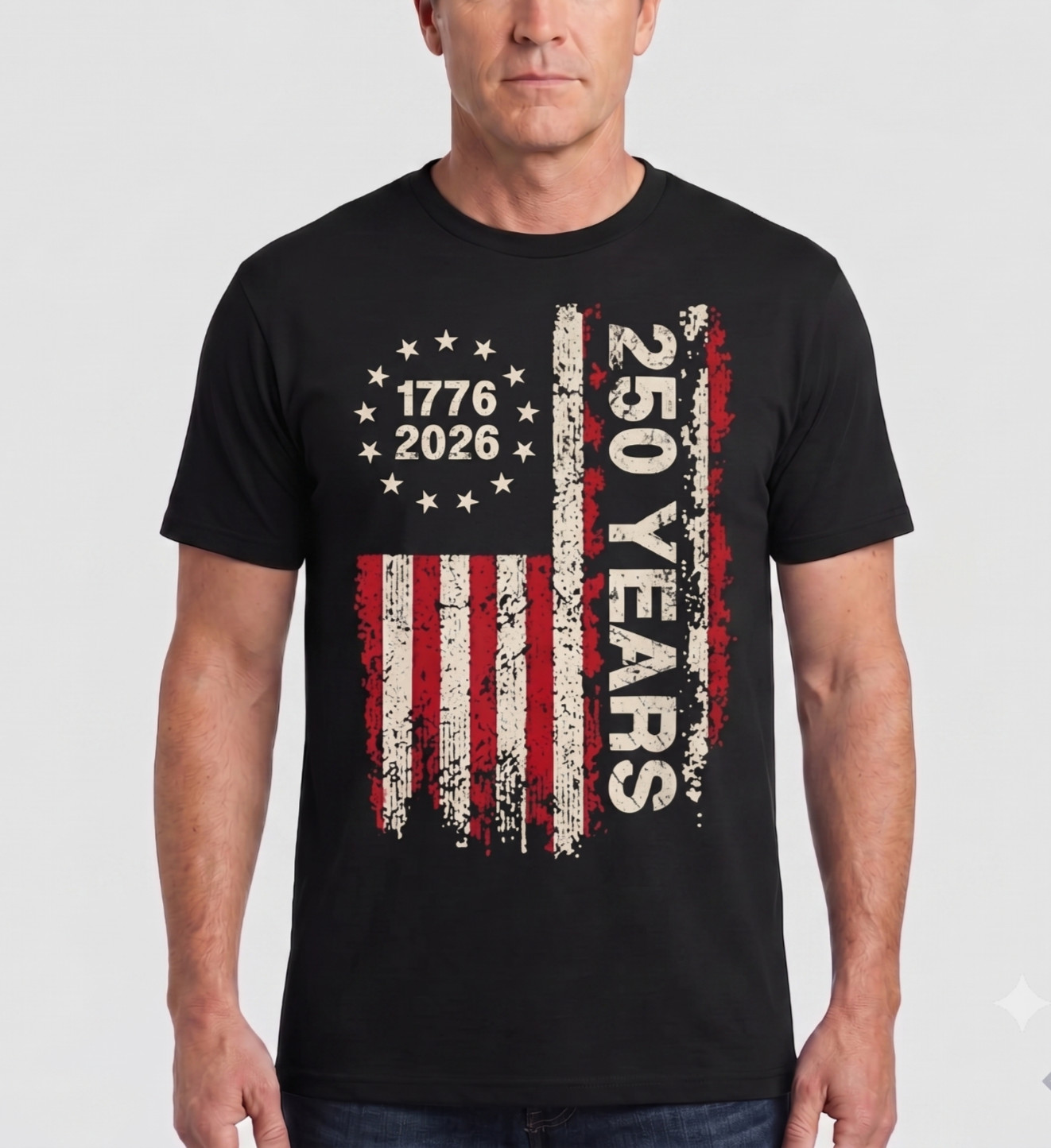 US 250th Anniversary Freedom Shirt Men Patriotic Independence Day Graphic Tee