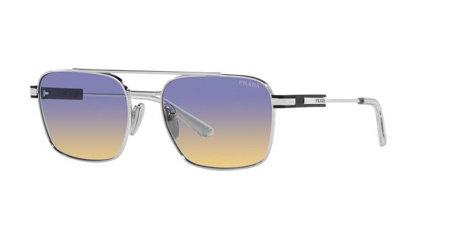 PRADA | NEW | 67ZS | 67ZS 1BC06Z | SILVER | GRADIENT BLUE | YELLOW