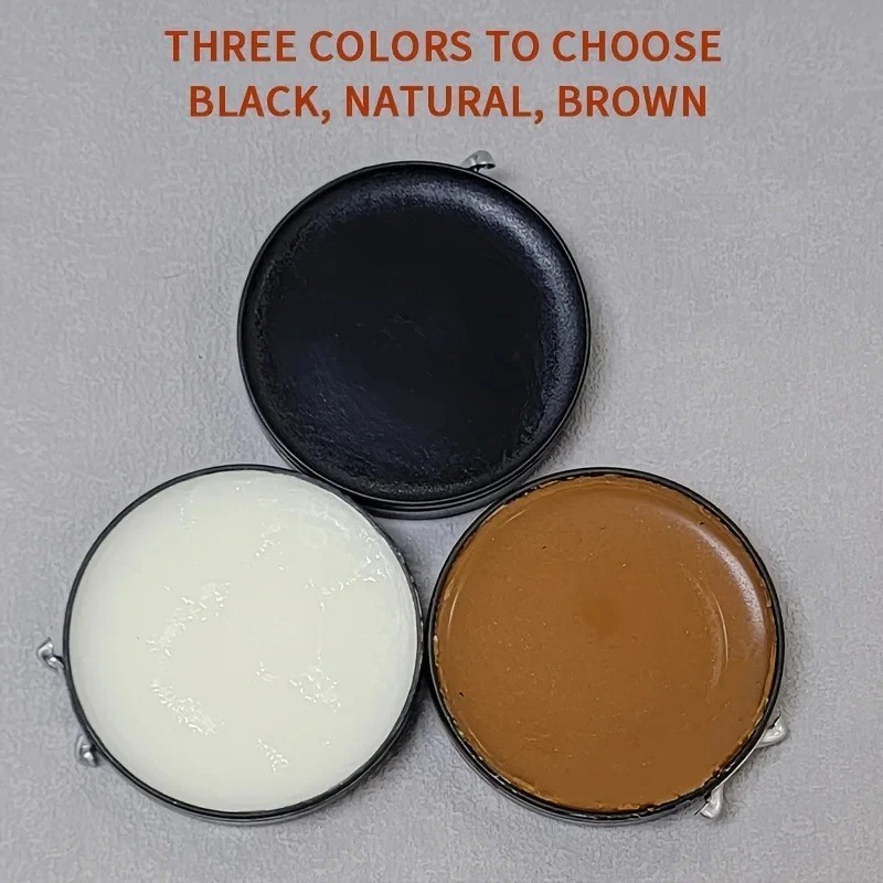 Shoe Boot Polish Quickly Shine Leather PASTE WAX Protector Waterproof 50ml Can