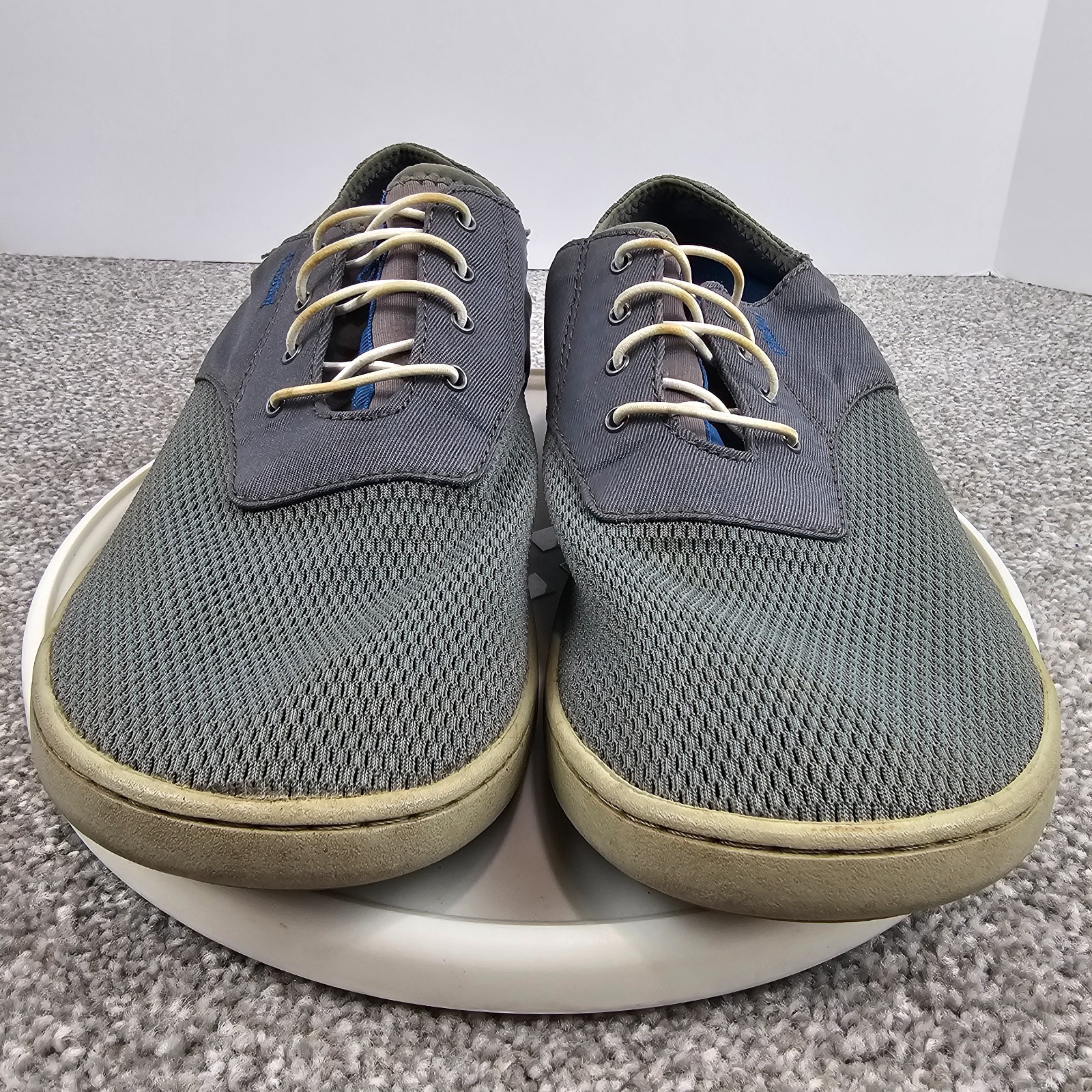 Olukai Nohea Moku Shoes Gray Mesh Slip On Causal Boat Mens Size 9