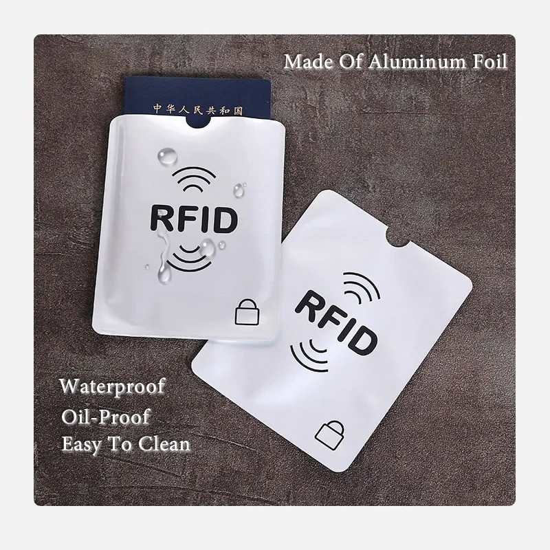 10PCS Anti RFID Blocking Card Sleeve-Secure Credit/Debit Card Holder ID Wallet