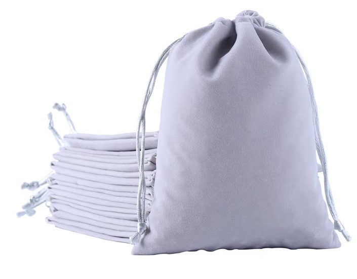 Blue Lavender Bunny Lulu Keychain Bag Charm Fluffy Faux Fur 6” + Dustbag