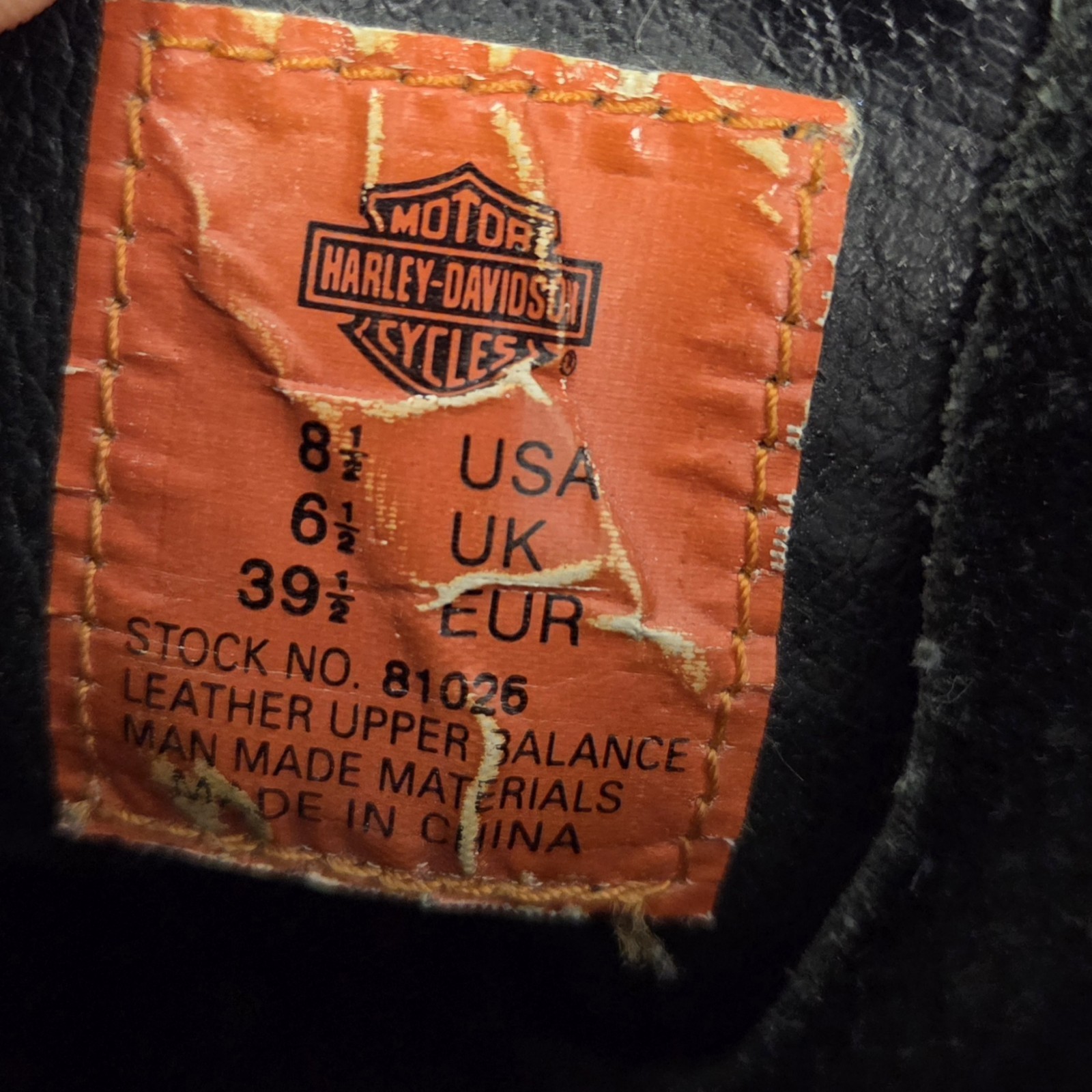 Harley Davidson Pavement Harness Boots Womens Black Leather Motorcycle Size 8.5