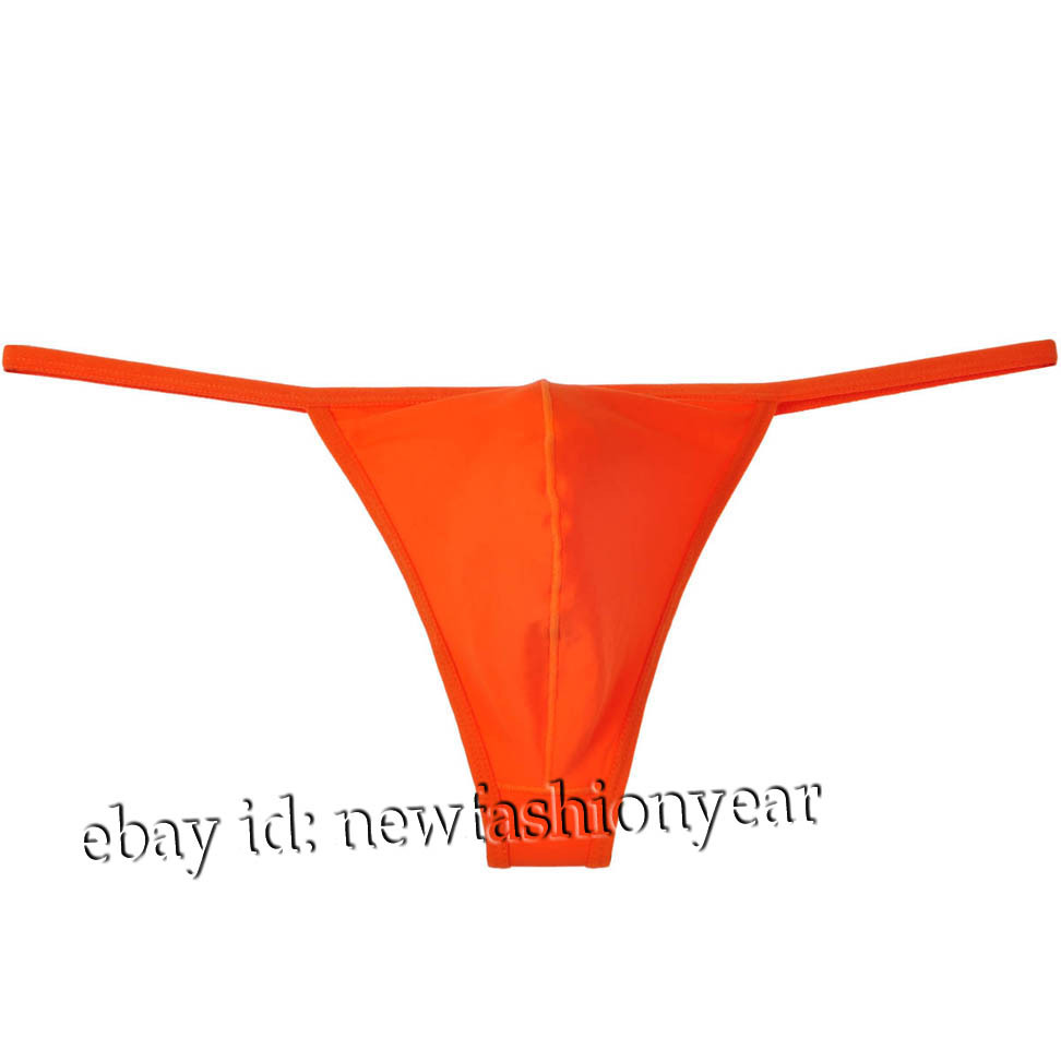 Men Bikini Thong Soft Stretchy Nylon T-back Mens G-string Underwear Jockstrap