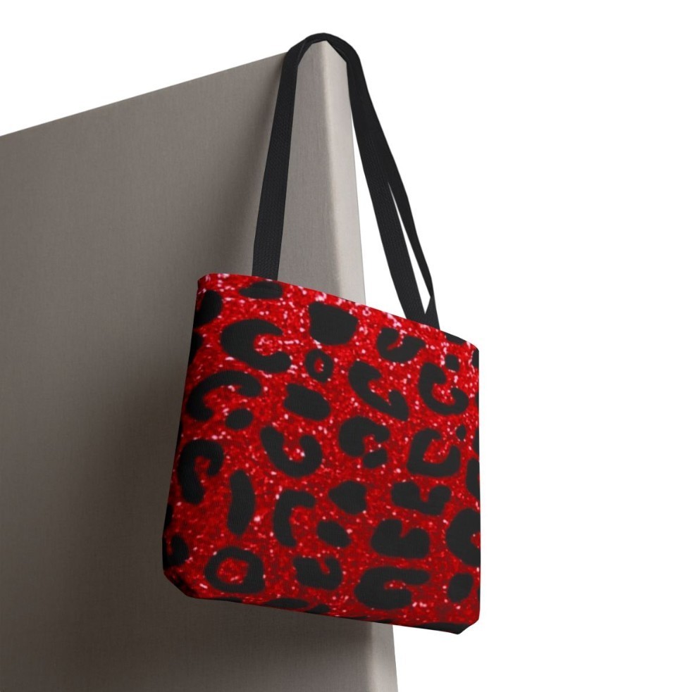 Tote Bag AOP Red Paw Print