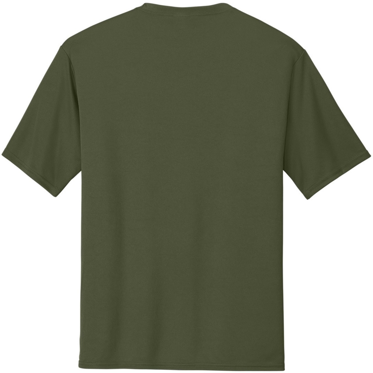Solid Performance Military T-Shirts 100% Polyester Moisture Wicking Tee, 6-Pack