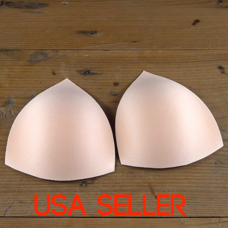 10Pcs Bra Insert Triangles Breast Padding Bikini inserts Removable NEW – S M L