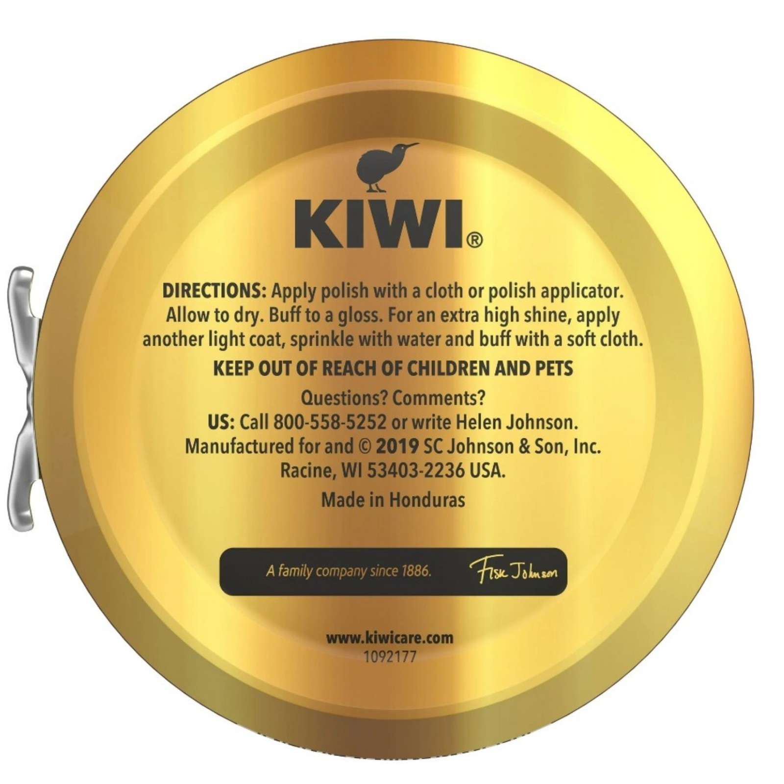 Kiwi Brown Shoe Polish 2.5oz 70g 2 Pack Renews & Protects Leather Shoes Bags
