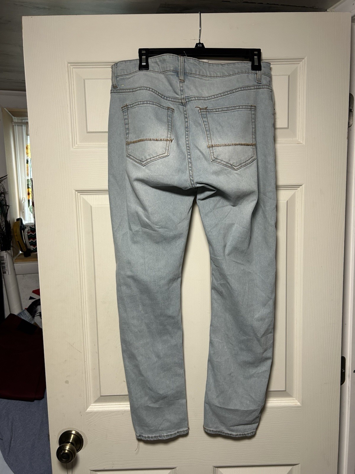 Men’s WXYZ Light Wash Slim Fit Jeans 30×30 30W 30L