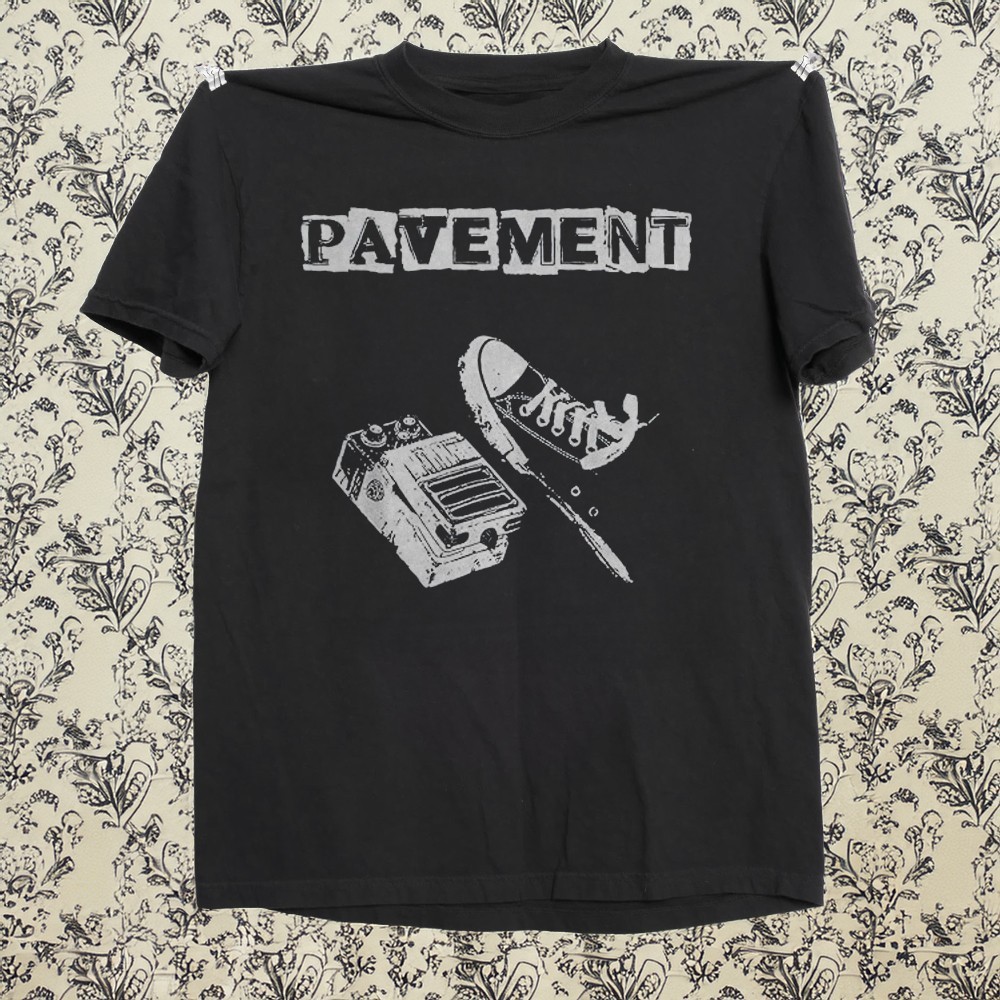 Pavement Rock Band Design Black Cotton T-shirt Size S-5XL