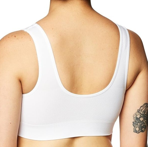 The Original Ahh by Rhonda Shear – Women’s Seamless Leisure Bra – WHITE