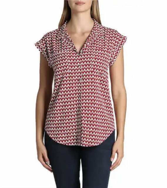 Jachs Girlfriend Ladies Short Sleeve Loose Fit Blouse Pick Your Size & Color NWT