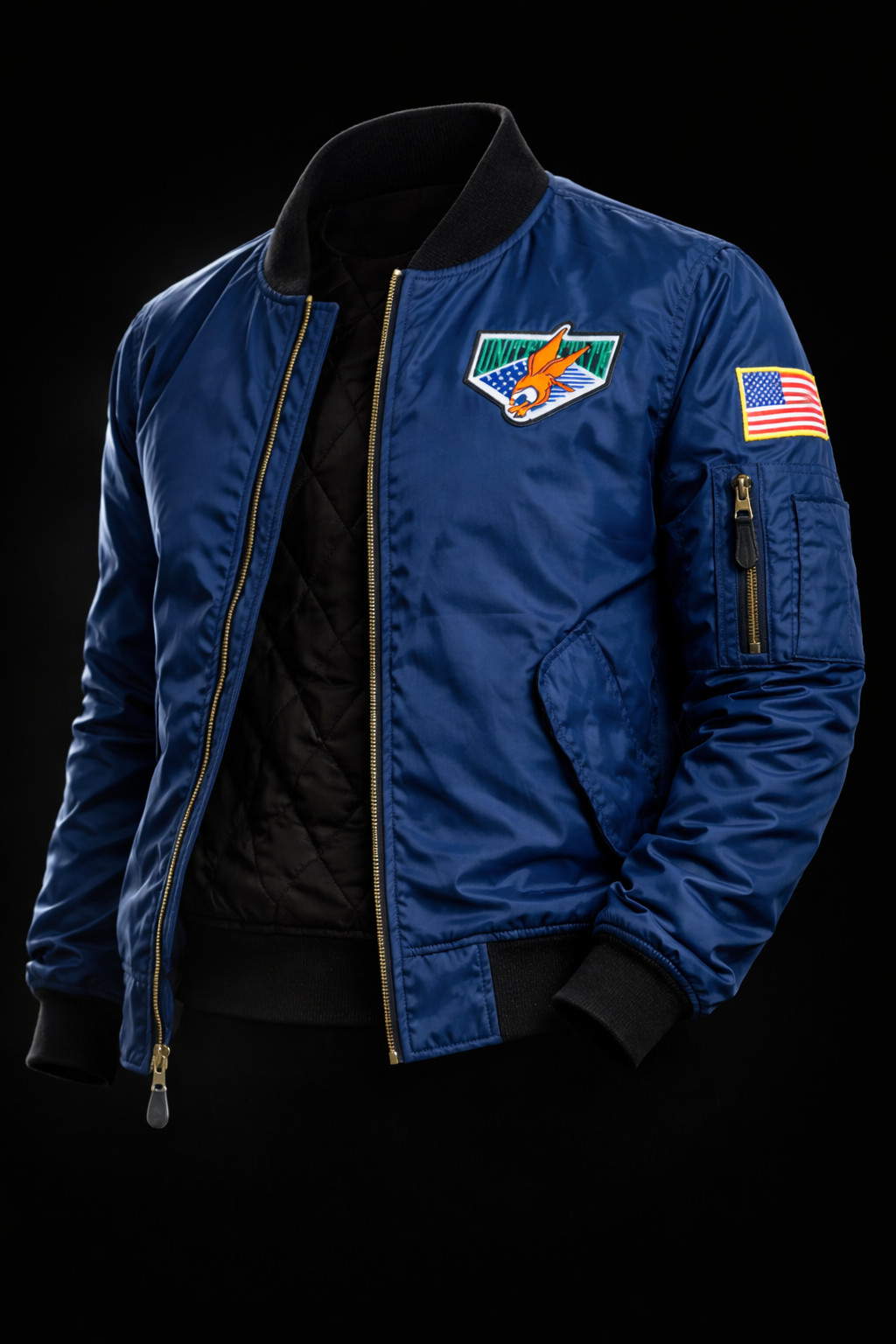 Resident Evil 4 Inspired Blue Bomber Jacket Leon Scott Kennedy Cosplay Costume